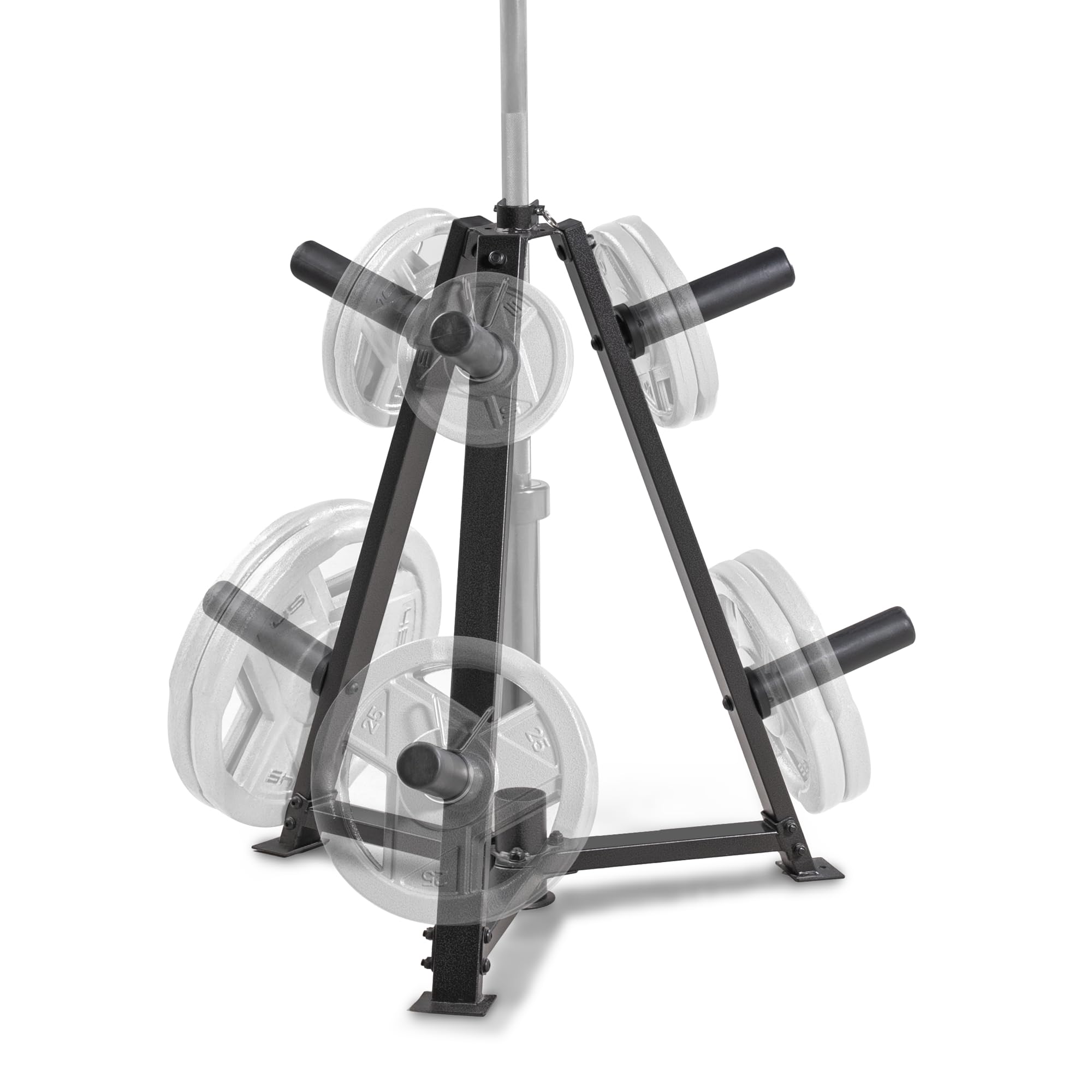 Marcy Olympic Weight Plate Tree for 2-Inch Plates - Heavy Duty Weight Storage Rack for Home & Commercial Gyms - Organize Olympic Bumper Plates & Free Weights