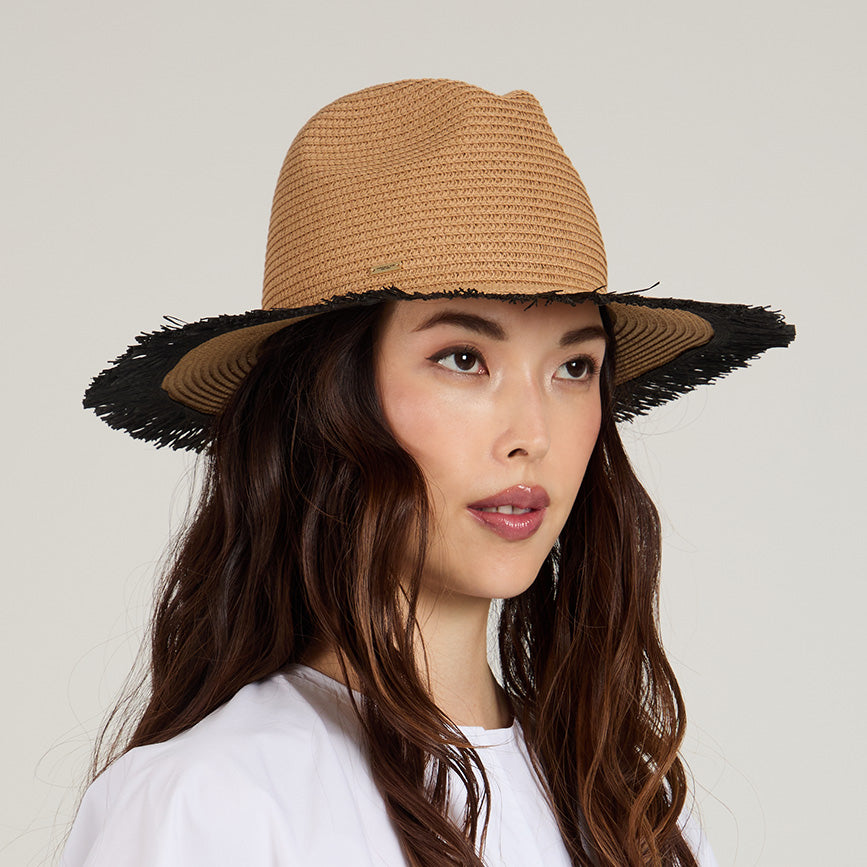 Courtney Braid Packable Fedora Hat for Women - Stylish & Foldable Sun Hat for Travel, Beach, and Outdoor Activities