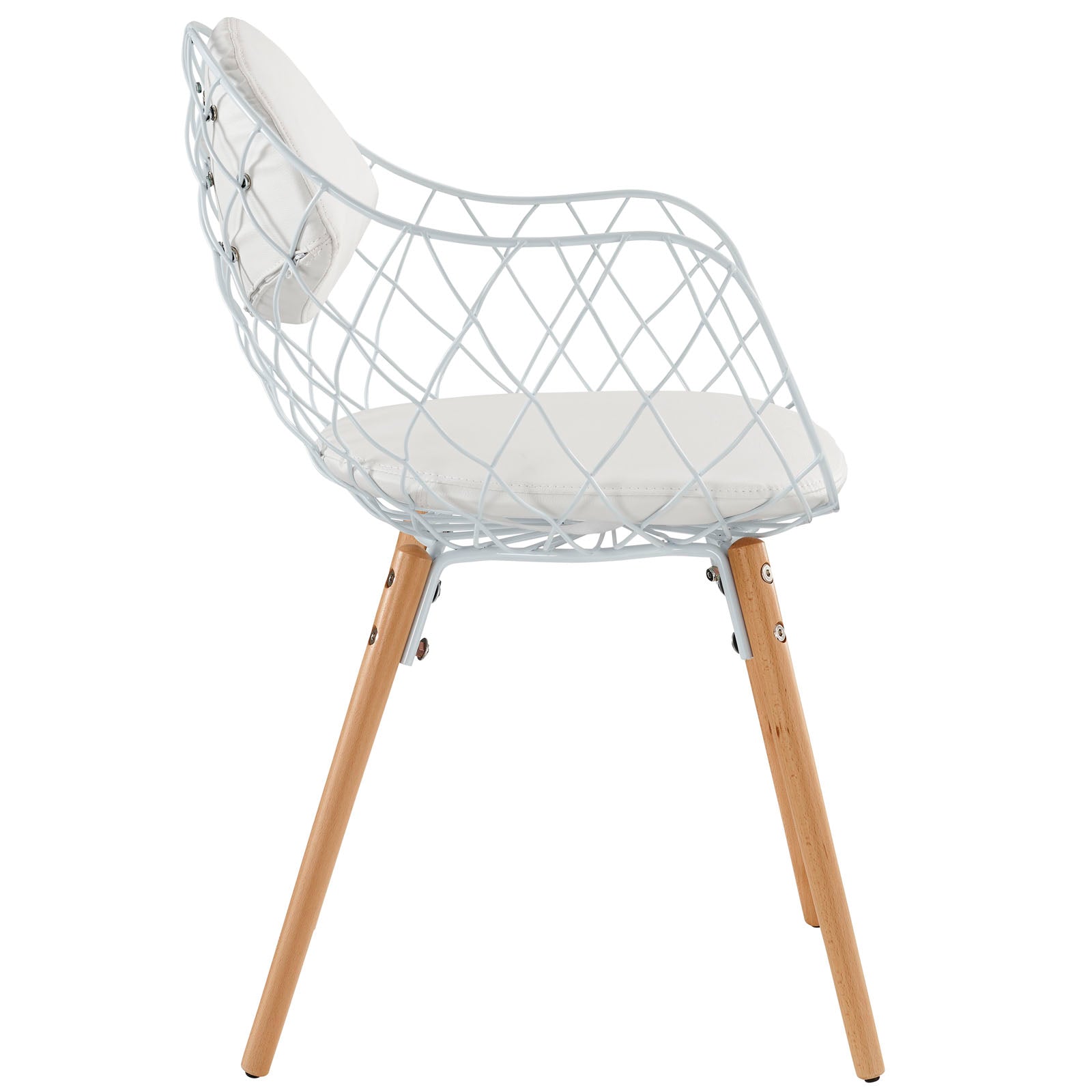 Stylish Metal Basket Dining Armchair - Modern Outdoor & Indoor Dining Chair for Patio, Garden, and Kitchen - Perfect for Restaurants, Cafes, and Home Decor