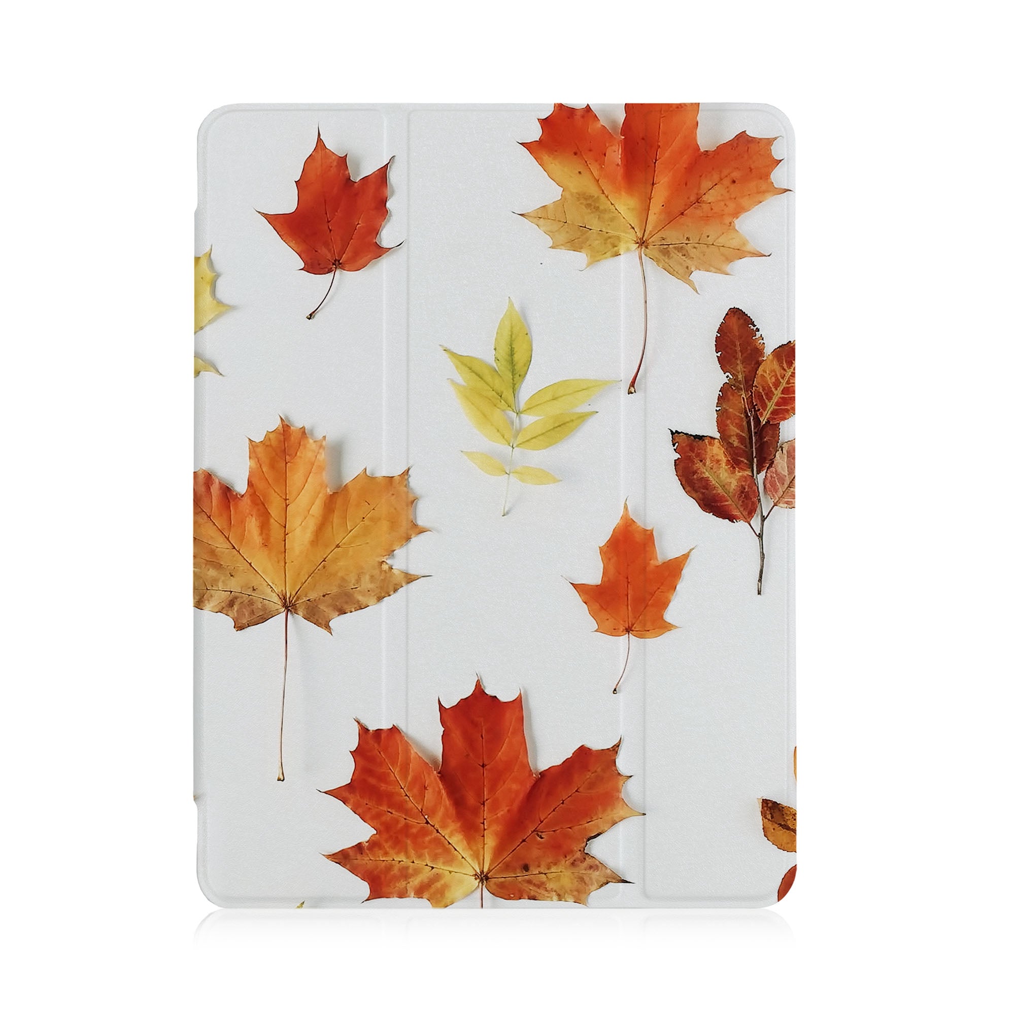 iPad See-Through Case with Flat Flower Design - Slim Protective Cover for iPad Air/Pro/Mini - Perfect for School, Work & Travel