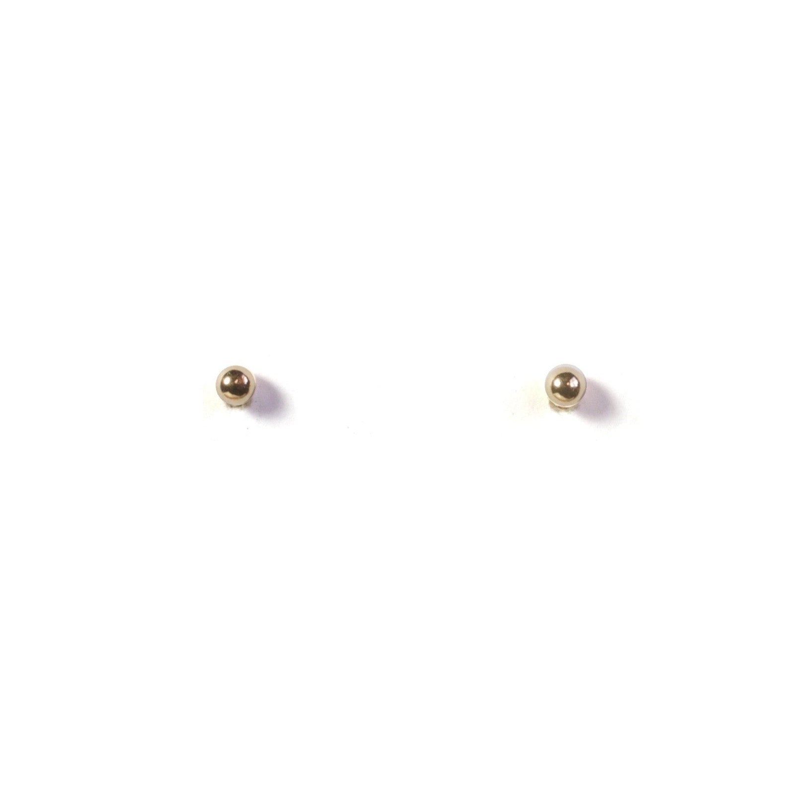 Tiny Gold Ball Stud Earrings for Women - Minimalist Elegant Jewelry for Everyday Wear & Special Occasions