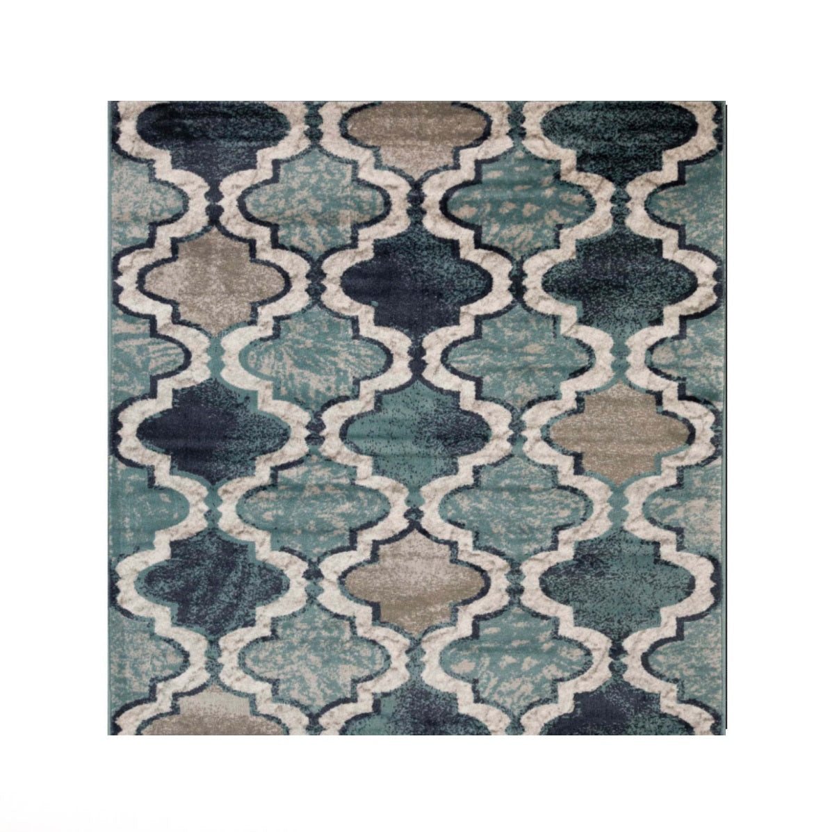 Viking Geometric Trellis Indoor Area Rug & Runner - Non-Slip Boho Chic Carpet for Living Room, Bedroom, Hallway - Perfect for Nordic Home Decor & Cozy Spaces