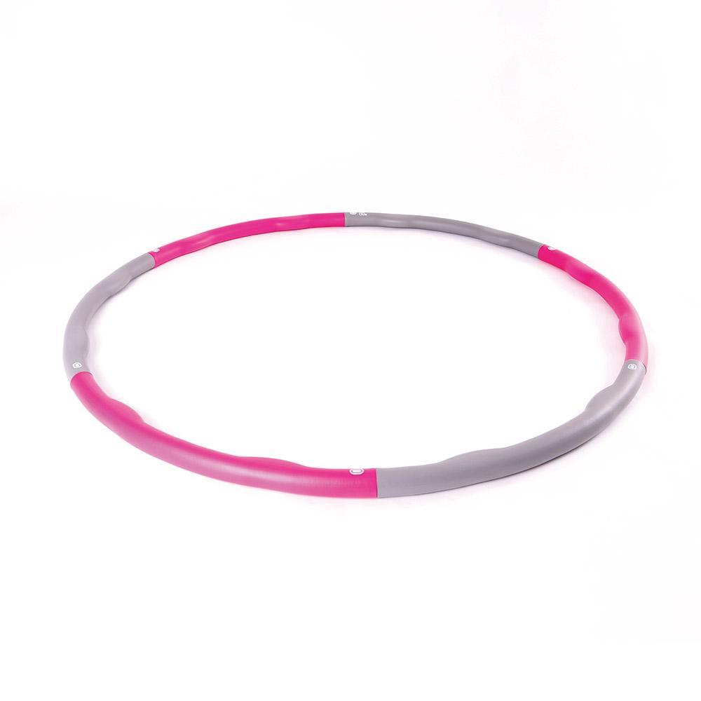 66Fit Weighted Hula Hoop for Adults - Adjustable Detachable Fitness Hoop for Weight Loss, Core Workout & Toning - Indoor/Outdoor Exercise Equipment for Women & Men