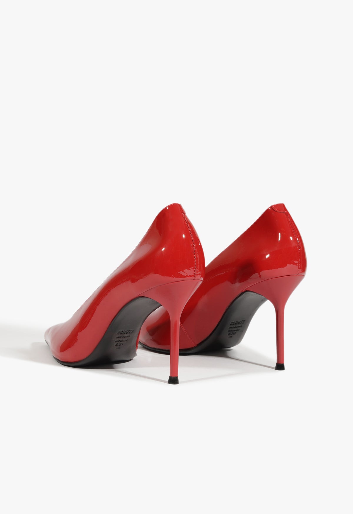 Alicia Patent Leather Pump Shoes - Women's Mid Heel (2.4