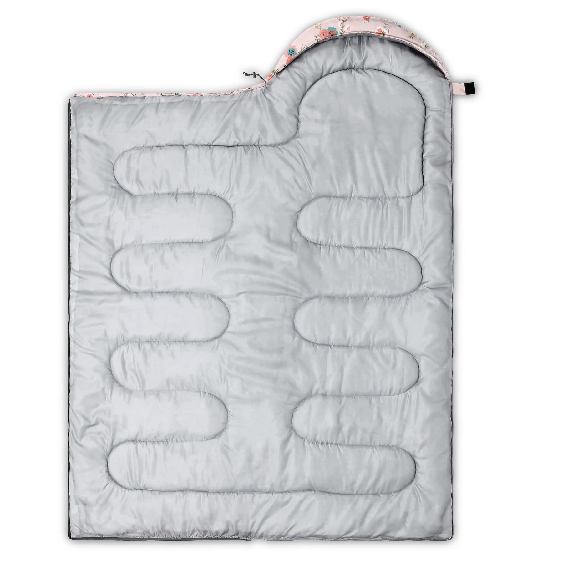 QOOMO 3 Season Lightweight Waterproof Sleeping Bag for Adults & Kids - Warm & Cool Weather Camping Gear for Travel, Hiking, and Outdoor Adventures