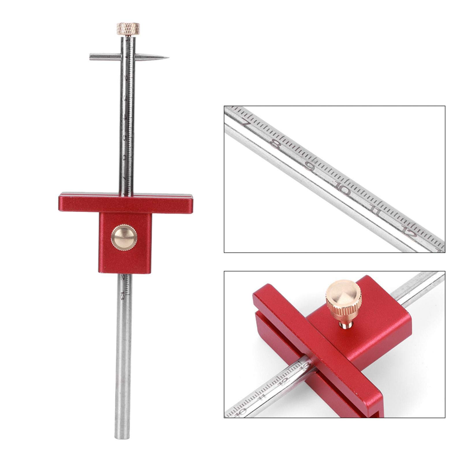 Premium Woodworking Scribe Line Marking Ruler - Durable & Lightweight Carpenter Tool for Precision Measuring - Perfect for Cabinet Making, Furniture Building & DIY Wood Projects