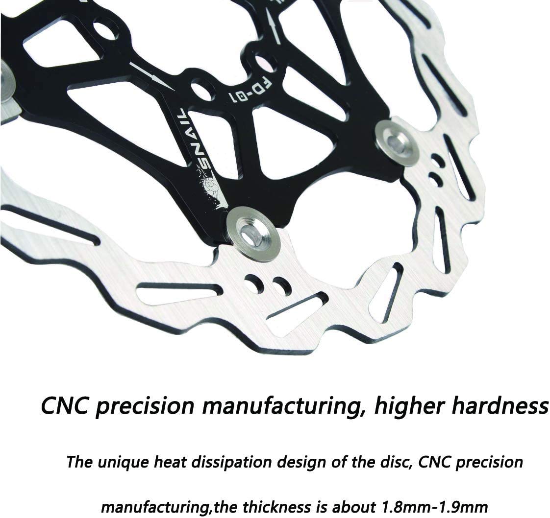 160mm & 180mm Bicycle Disc Brake Rotor Set - 6 Bolt Mount - Compatible with Road Bikes, Mountain Bikes, MTB, BMX - Durable Aluminum Alloy & Stainless Steel Construction - Perfect for Commuting, Trail Riding and Urban Cycling