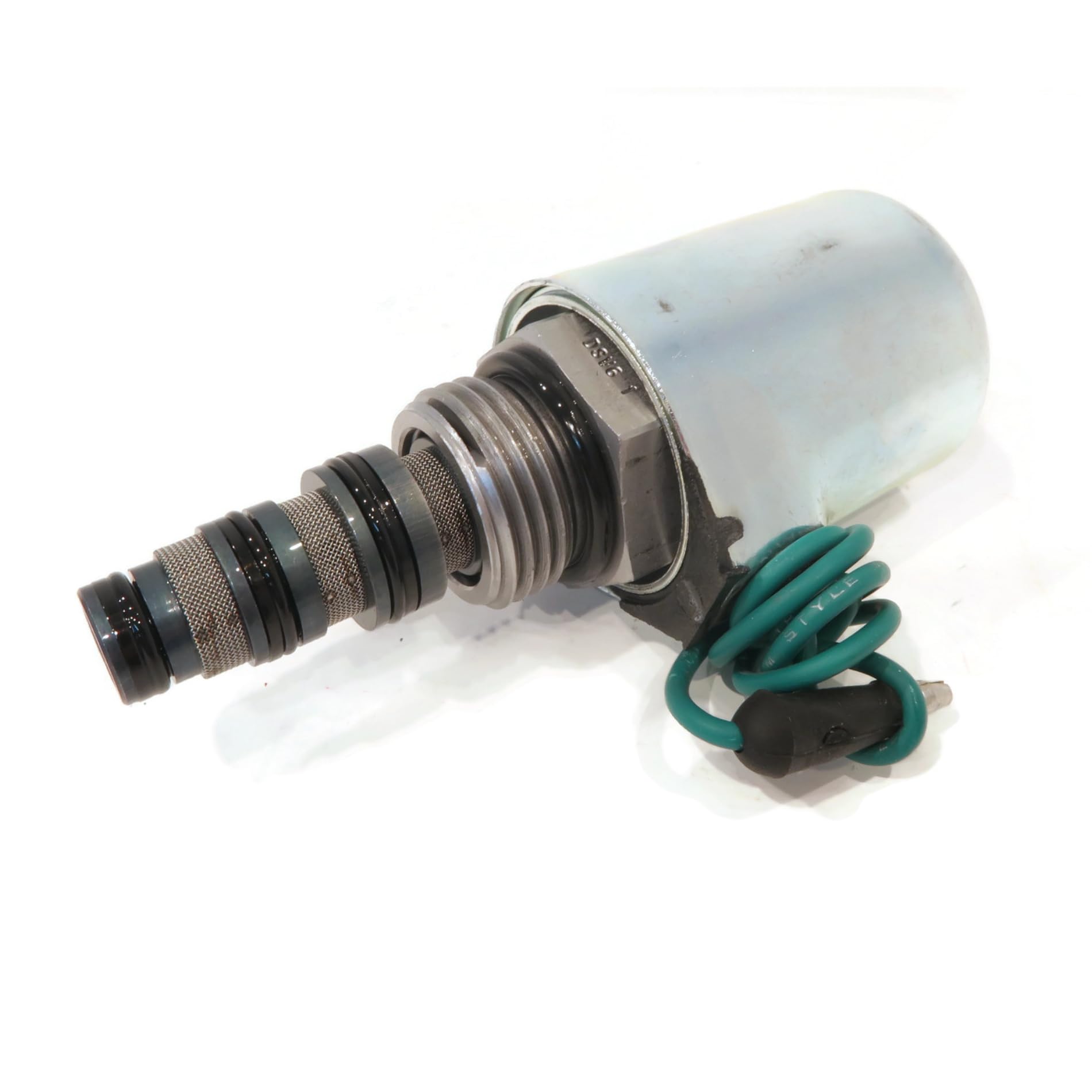 ROP Shop Replacement Meyer 'C' Solenoid 15358 Valve Assembly with Green Wire | Snow Plow Truck & Heavy Equipment Hydraulic System Part