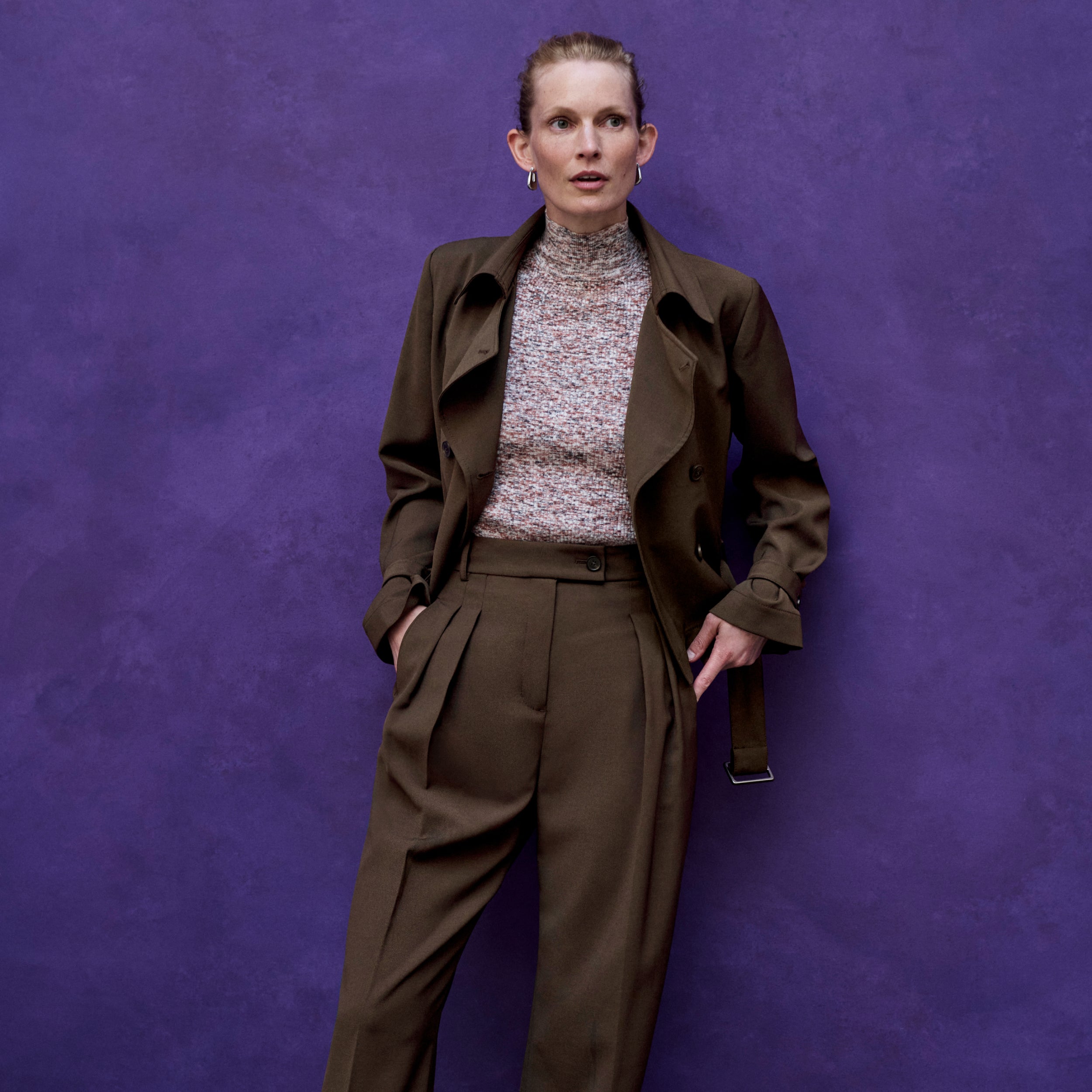 Bia Pleated Women's Trousers - Breathable Air Twill Fabric for Office & Business Casual Wear | Perfect for Work, Travel & Formal Occasions
