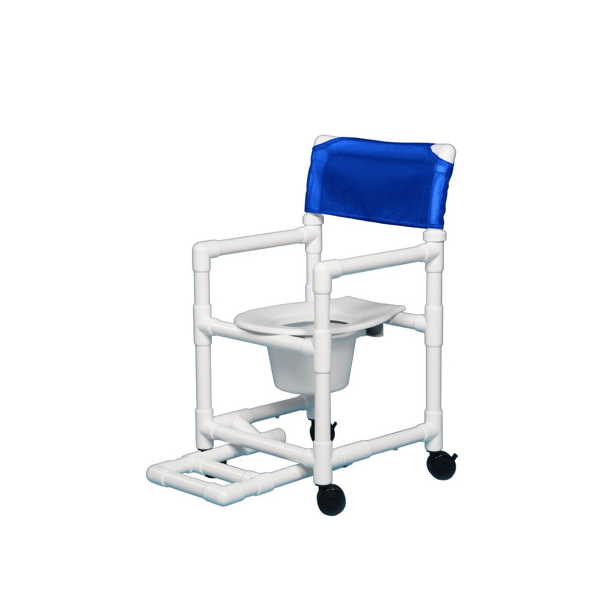 Shower Chair Commode with Adjustable Footrest - 17