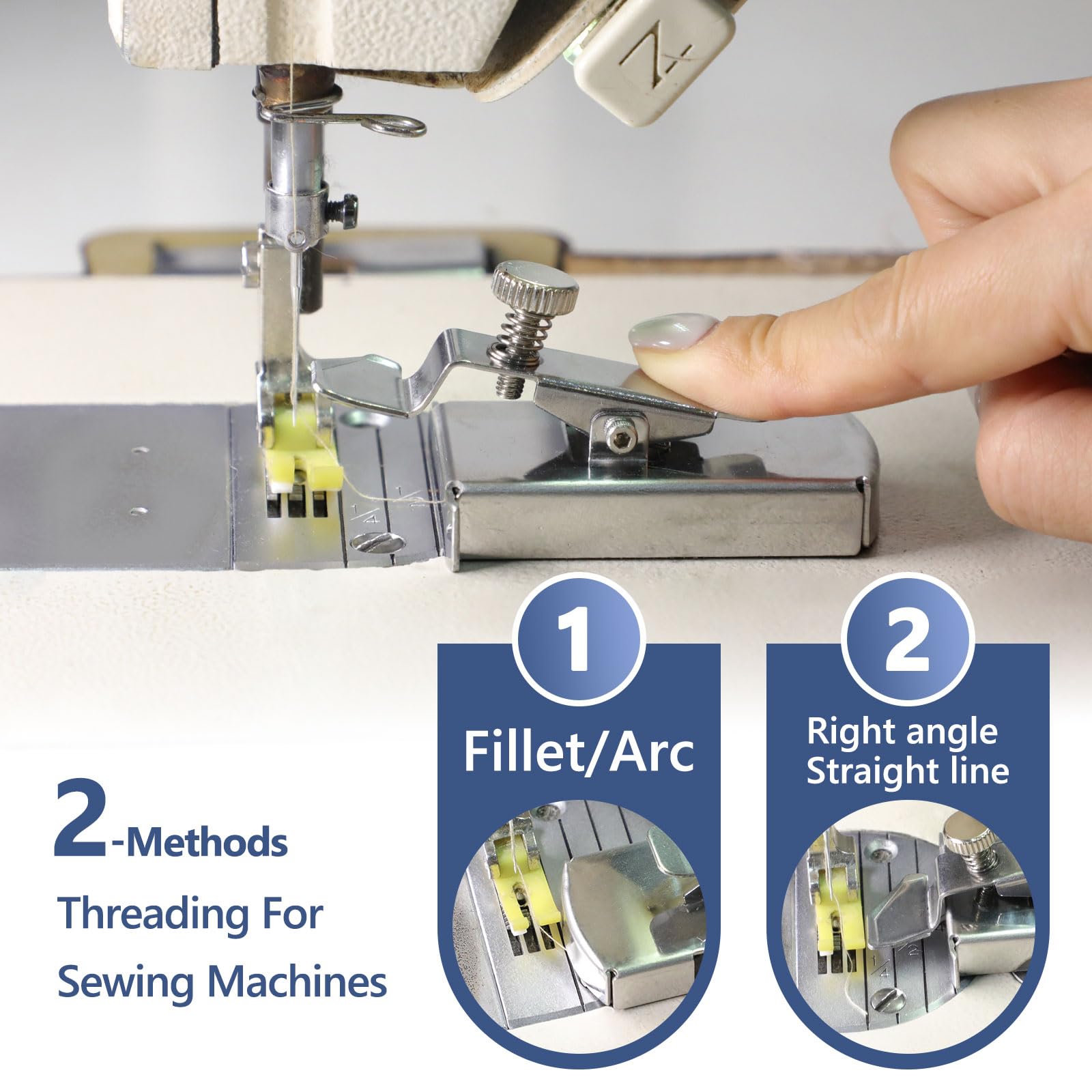 Buddy Sew 3rd Gen Magnetic Seam Guide for Sewing Machines - Universal Multifunctional Presser Foot Attachment for Precise Stitching | Perfect for Quilting, Dressmaking & DIY Sewing Projects