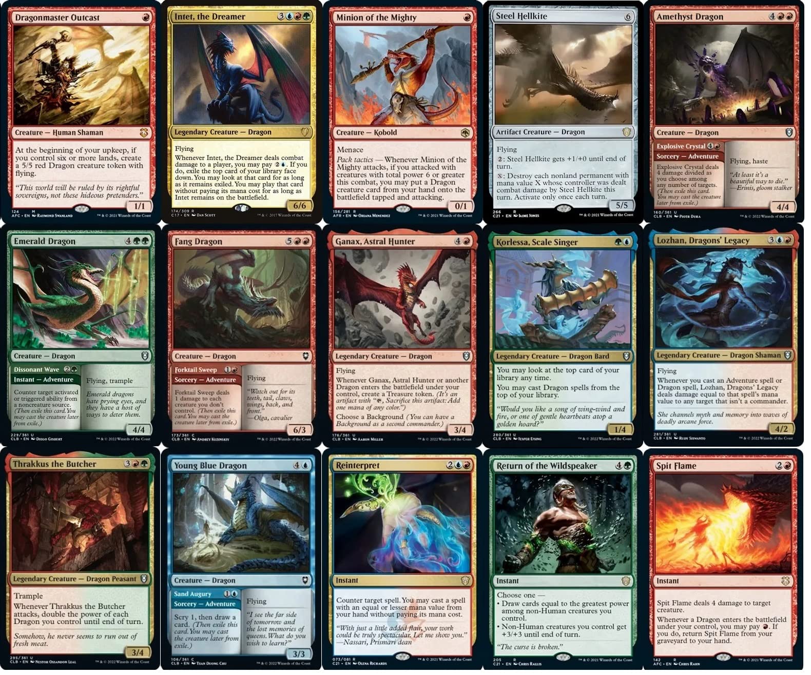 Miirym Sentinel Wyrm EDH Commander Deck - 100 Card Temur (Red Blue Green) Custom Magic The Gathering Deck - Powerful Dragon Tribal Strategy for Multiplayer Games