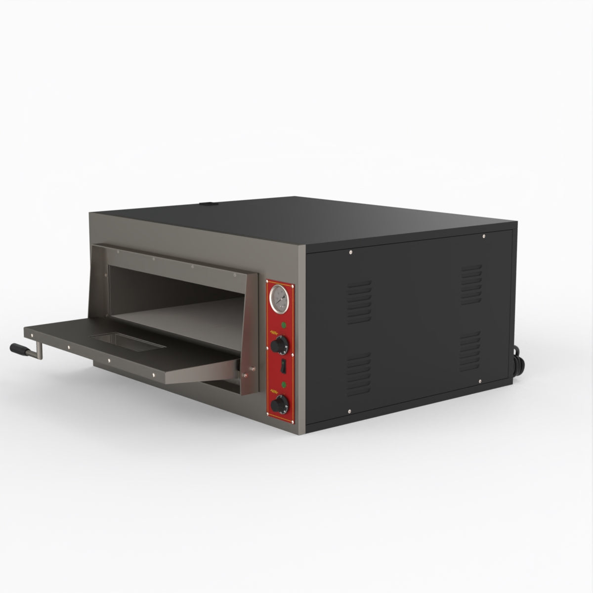 BakerMax Black Panther EP 2 1E Commercial Pizza Deck Oven - Perfect for Pizzerias, Restaurants & Catering Businesses