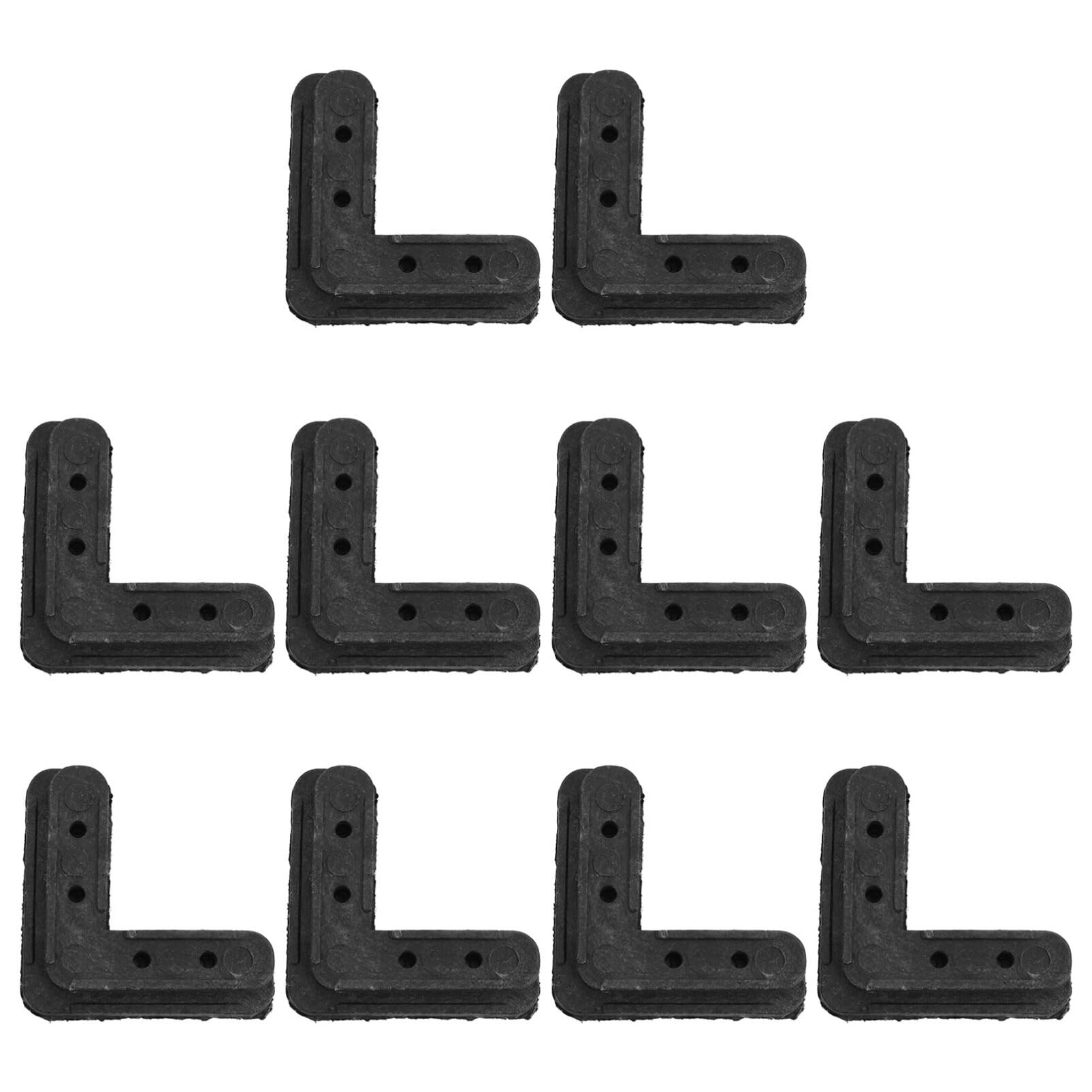 10pcs Plastic Screen Frame Corners - Replacement Screen Bracket for TV, Monitor & Digital Signage - Durable Screen Frame Repair Parts for Home & Office Use