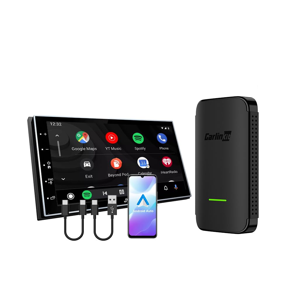 Wireless Android Auto Adapter - Easy Setup & Auto Connect for Cars