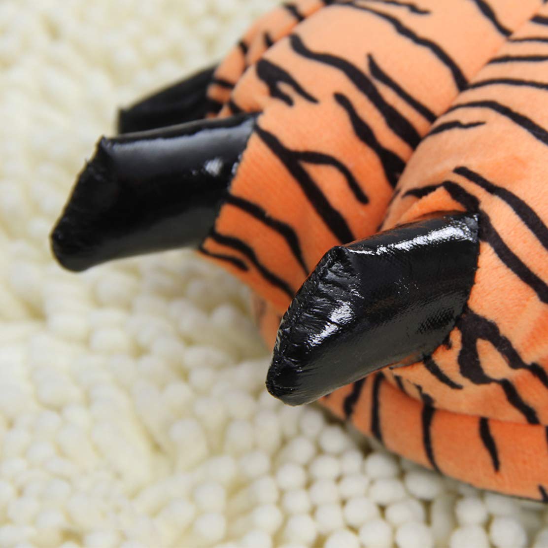 Cozy Plush Animal Paw Slippers for Adults - Warm Fuzzy Dinosaur Claw House Shoes for Indoor Comfort | Perfect Gift for Winter Nights & Lounge Wear