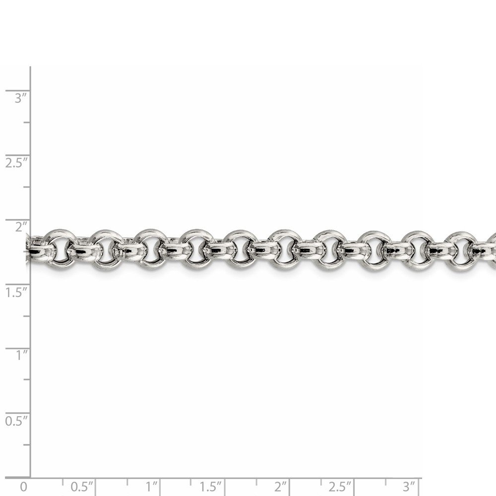 925 Sterling Silver 7.75mm Rolo Chain Necklace for Women - 20 Inch Length - Durable & Hypoallergenic Jewelry for Everyday Wear, Gifts & Special Occasions