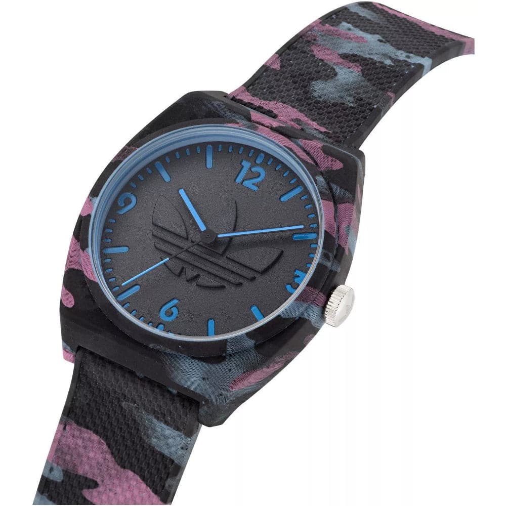 Adidas Unisex Multicolor Camouflage Strap Watch AOST22569 - Stylish Sports & Casual Wear for Men and Women