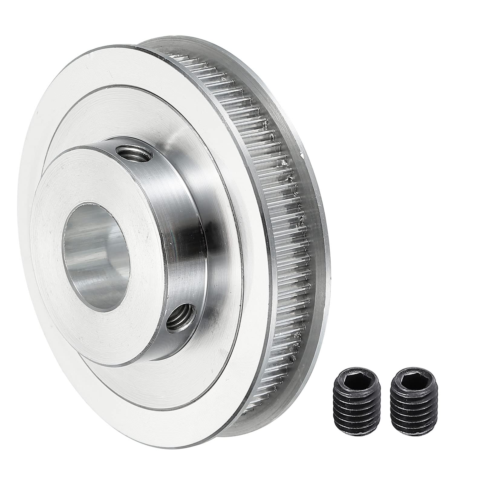 MECCANIXITY 80 Teeth 14mm Bore Aluminum Timing Pulley - Synchronous Wheel with M5 Screw for 3D Printer Belt & CNC Machine - Perfect for DIY Robotics, Automation Projects, and Industrial Equipment Upgrades