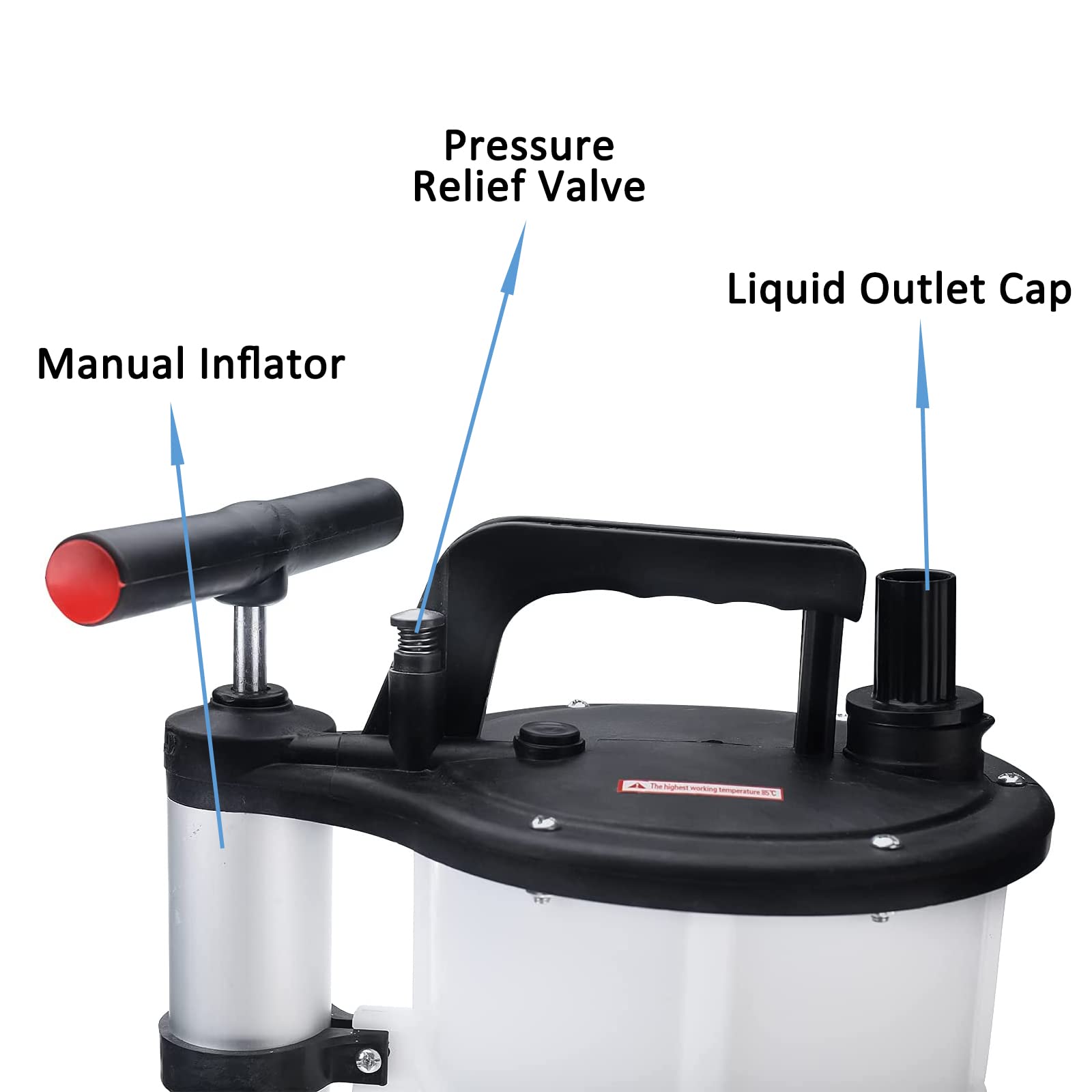 9L Manual Oil Changer Pump - Hand Operated Vacuum Fluid Extractor for Engine Oil Change | Perfect for Car, Motorcycle & Boat Maintenance