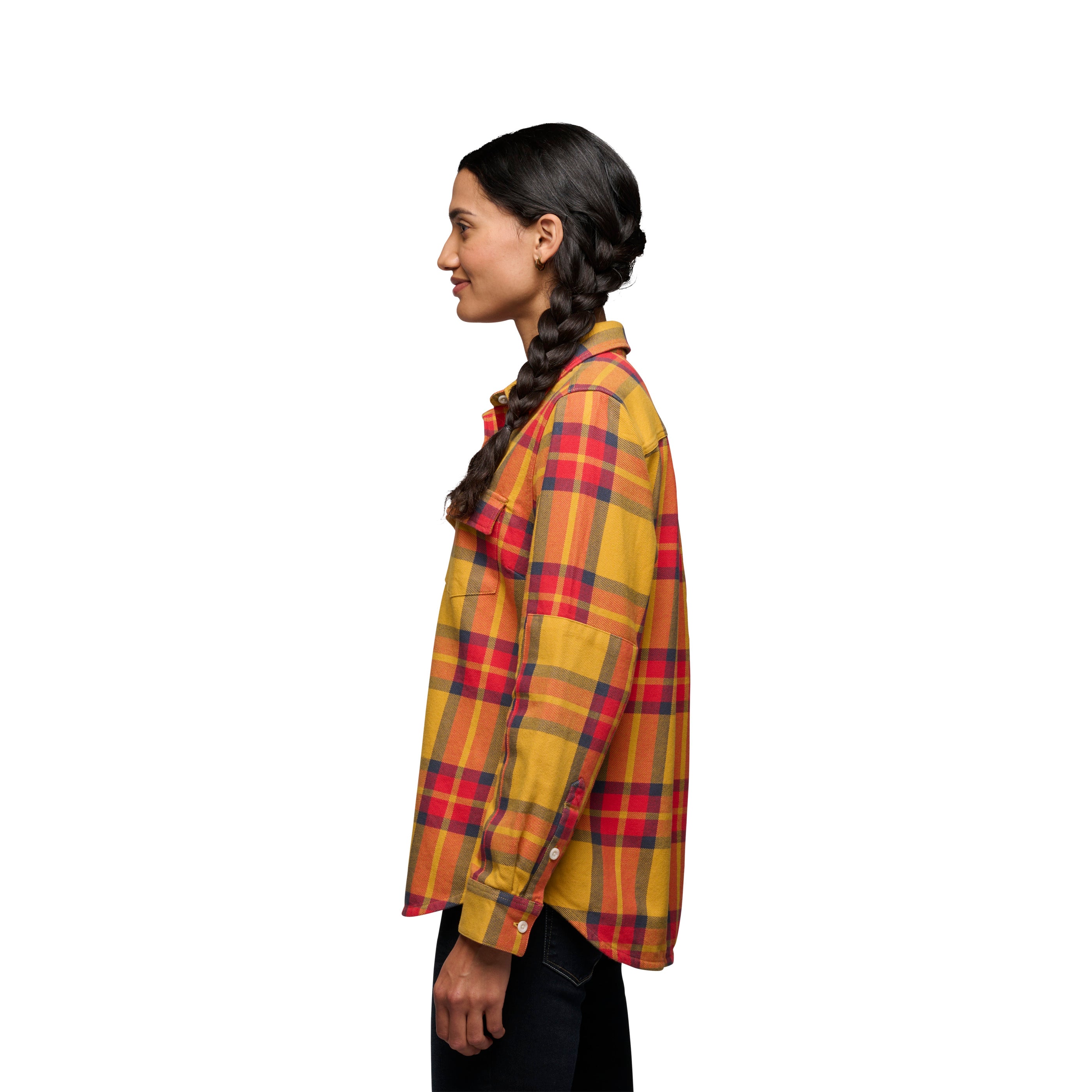 Women's Classic Twill Long Sleeve Button-Down Shirt - Comfortable Office Wear & Casual Outfit for Work, Travel, and Everyday Style