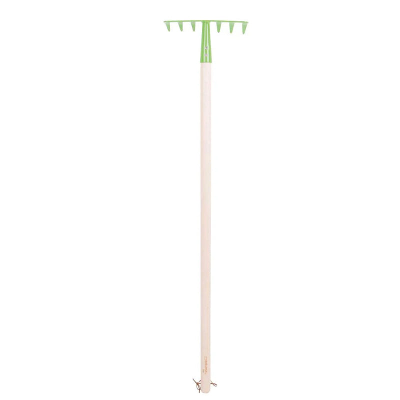 Long Handled Soil Rake - Heavy Duty Garden Rake with 48 Inch Handle for Weeding, Cultivating & Soil Leveling - Perfect for Lawn Care, Landscaping & Gardening