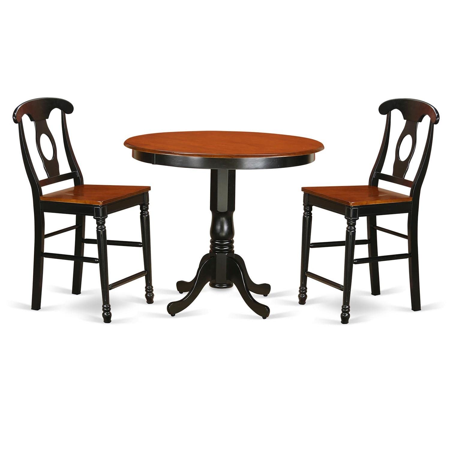East West Furniture 3-Piece Counter Height Dining Set - 42