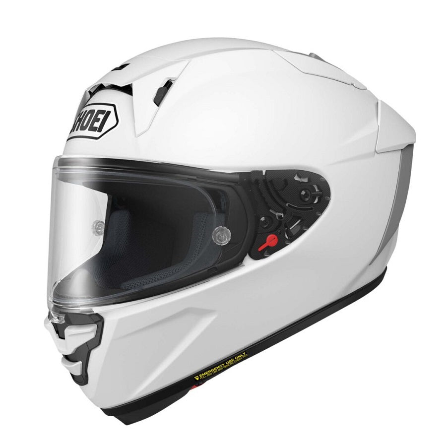 Shoei X Fifteen White Motorcycle Helmet - Lightweight & DOT Certified for Street & Racing - Perfect for Urban Commuting & Track Days