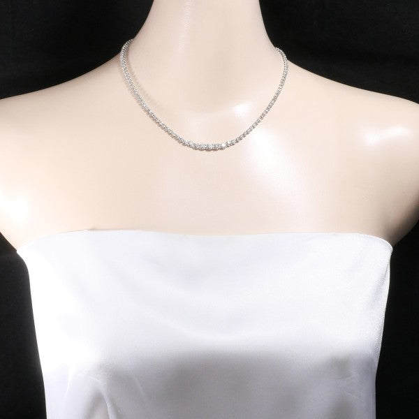 18K White Gold Diamond Necklace for Women - Elegant & Luxurious Jewelry Gift for Anniversary, Wedding, Valentine's Day