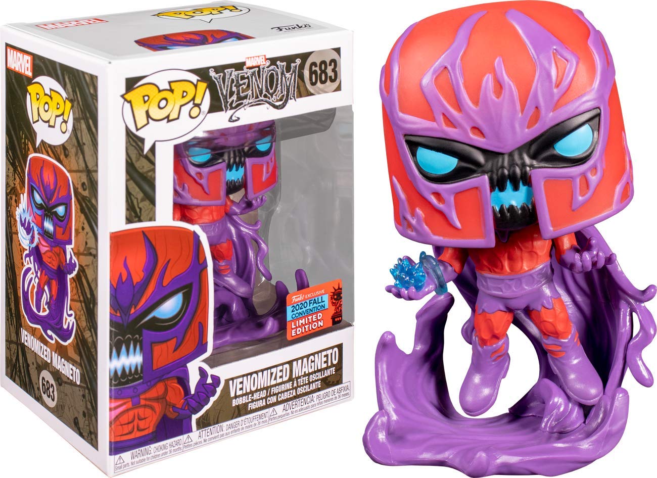 Funko POP! Marvel #683 - Venomized Magneto NYCC 2020 Exclusive Collectible Vinyl Figure - Perfect for Marvel Fans, Comic Book Collectors & Pop Culture Displays