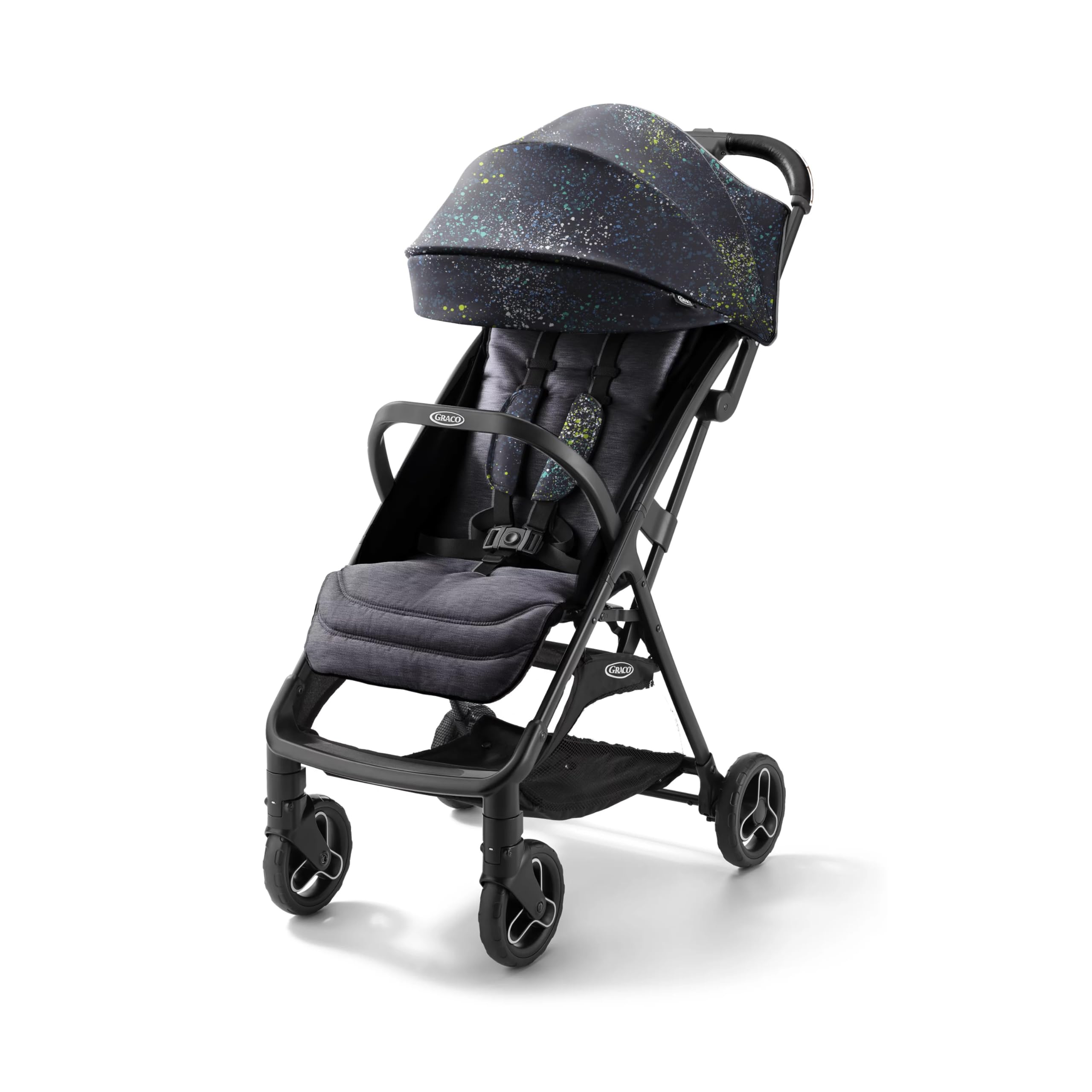 Graco Ready2Jet Compact Stroller - Lightweight Travel Stroller with One-Hand Automatic Fold, Overhead Storage Friendly for Airplanes | Perfect for Travel, Shopping & City Walks
