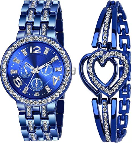 ZUPERIA Elegant Analog Watch Bracelet for Women & Girls - Perfect for Casual Wear, Parties, and Gifts