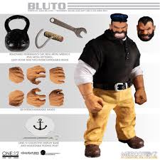 Bluto and Popeye: Stormy Seas Ahead Deluxe Box Set 1/12 Scale Mezco Collectible Action Figure - Perfect for Display, Gift Giving, and Popeye Fans Collection