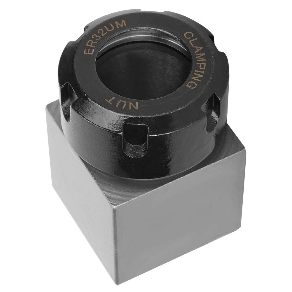 ViaGasaFamido ER-32 Collet Block Tool Holder - High Precision CNC Lathe & Engraving Machine Accessory with Collet Nut - Perfect for Metalworking, Woodworking & DIY Projects