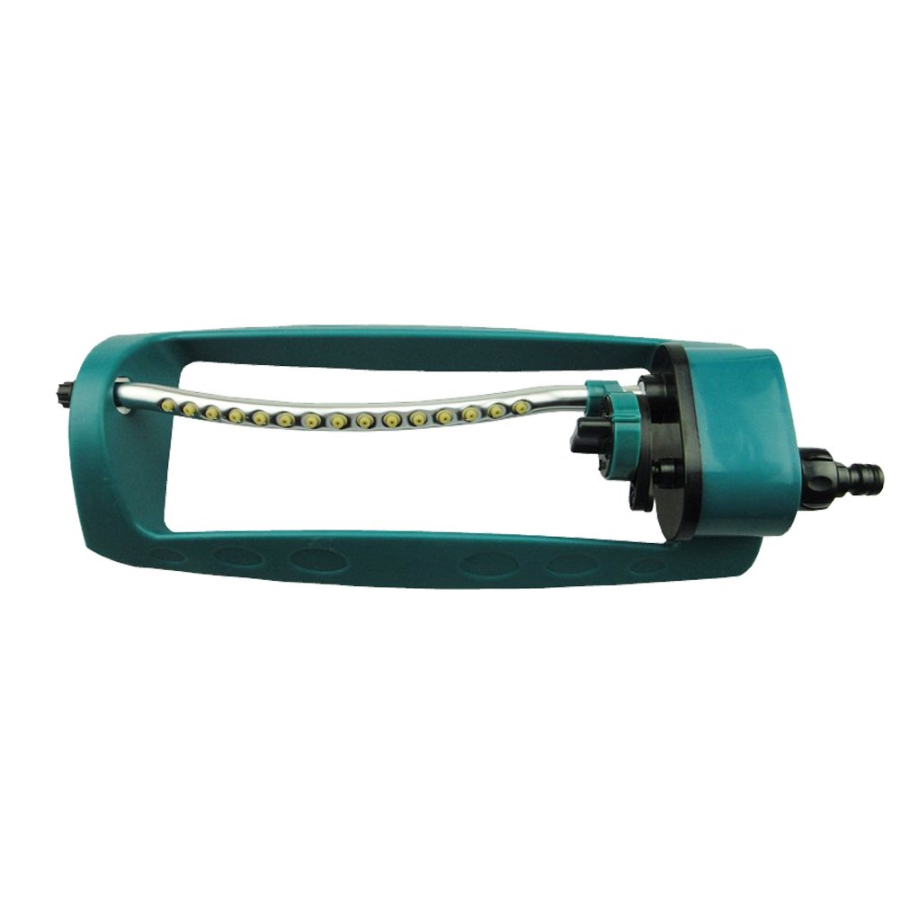DOITOOL 15-Hole Automatic Swaying Lawn Sprinkler - Green Garden Water Sprinkler for Lawn, Yard & Flower Beds | Perfect for Watering Grass, Plants & Small Gardens
