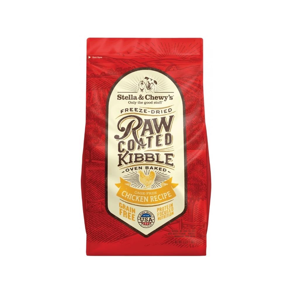 Freeze Dried Cage-Free Chicken Coated Raw Dog Food - High Protein Grain-Free Kibble for Small & Large Breeds - Perfect for Training, Travel & Outdoor Adventures