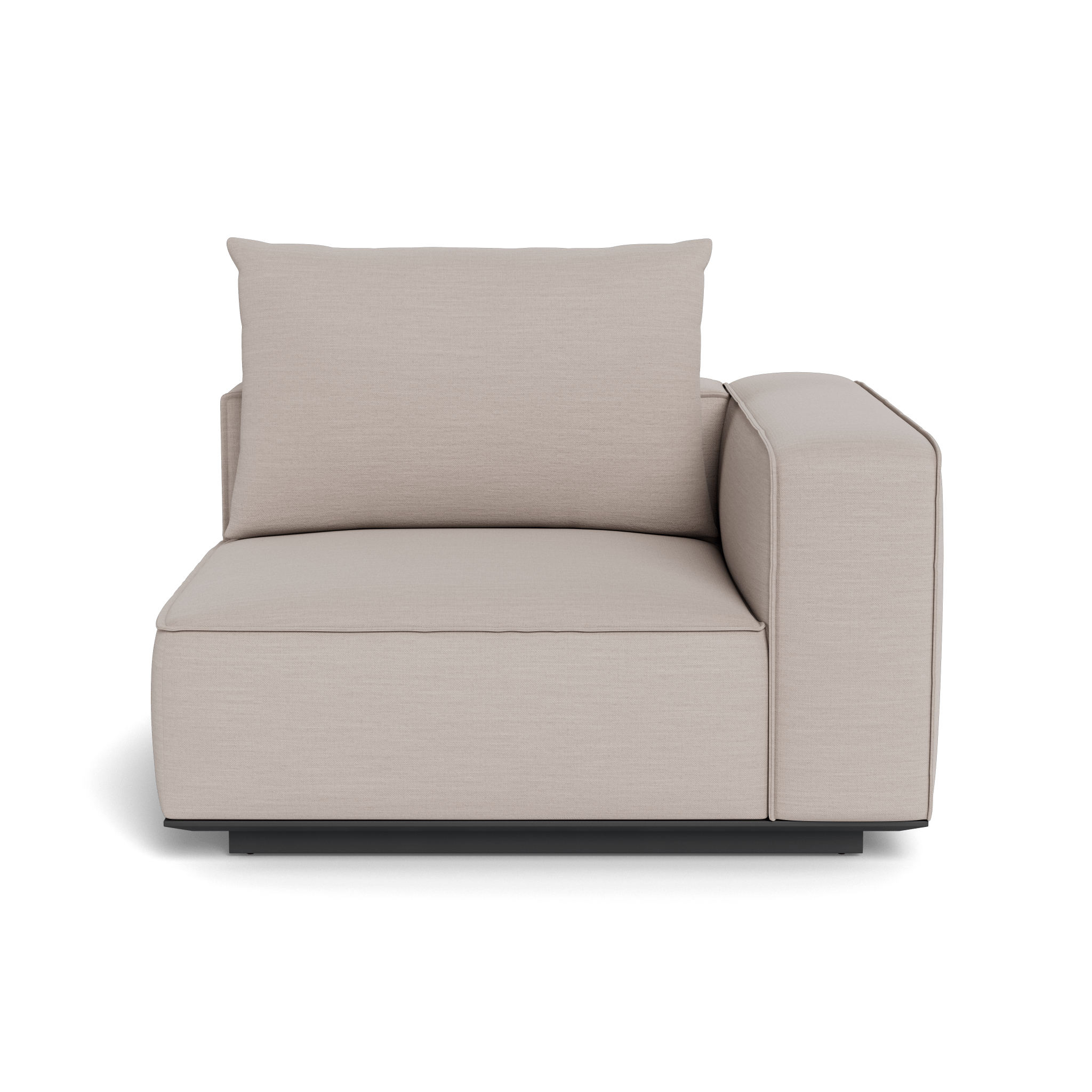 Santorini Outdoor Corner Right Sectional Sofa Set - Modern Patio Furniture for Garden, Backyard, and Poolside Relaxation