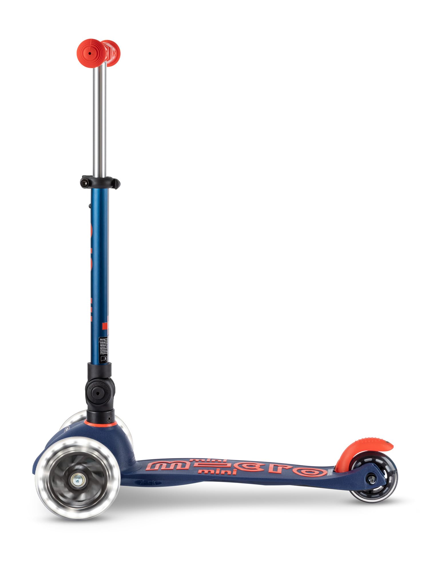 Micro Kickboard Mini Deluxe Foldable LED Scooter for Kids Ages 2-5 | 3-Wheel Lean-to-Steer Swiss-Designed Scooter with Light-Up Wheels | Perfect for Neighborhood Rides, Park Adventures & Learning Balance