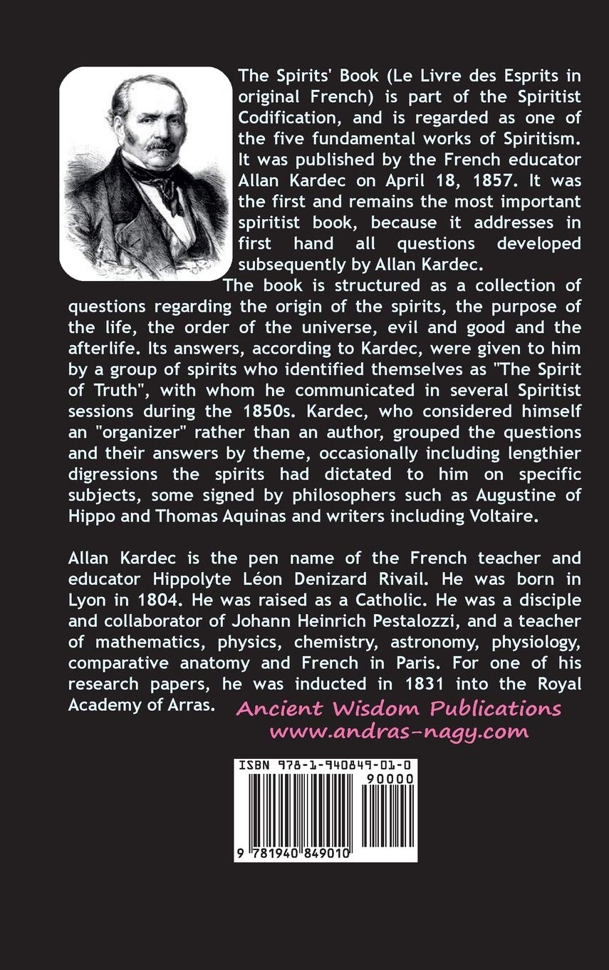 The Spirits' Book by Allan Kardec - English Edition | Occult & Spiritualism Books for Paranormal Research & Enlightenment | Perfect for Mediums, Psychics & Spiritual Seekers