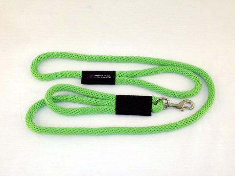 PSS11010LIMEGREEN 2-Handled Safety Dog Leash - 0.62in Diameter, 10ft Long, Lime Green for Sidewalk Walks & Outdoor Adventures