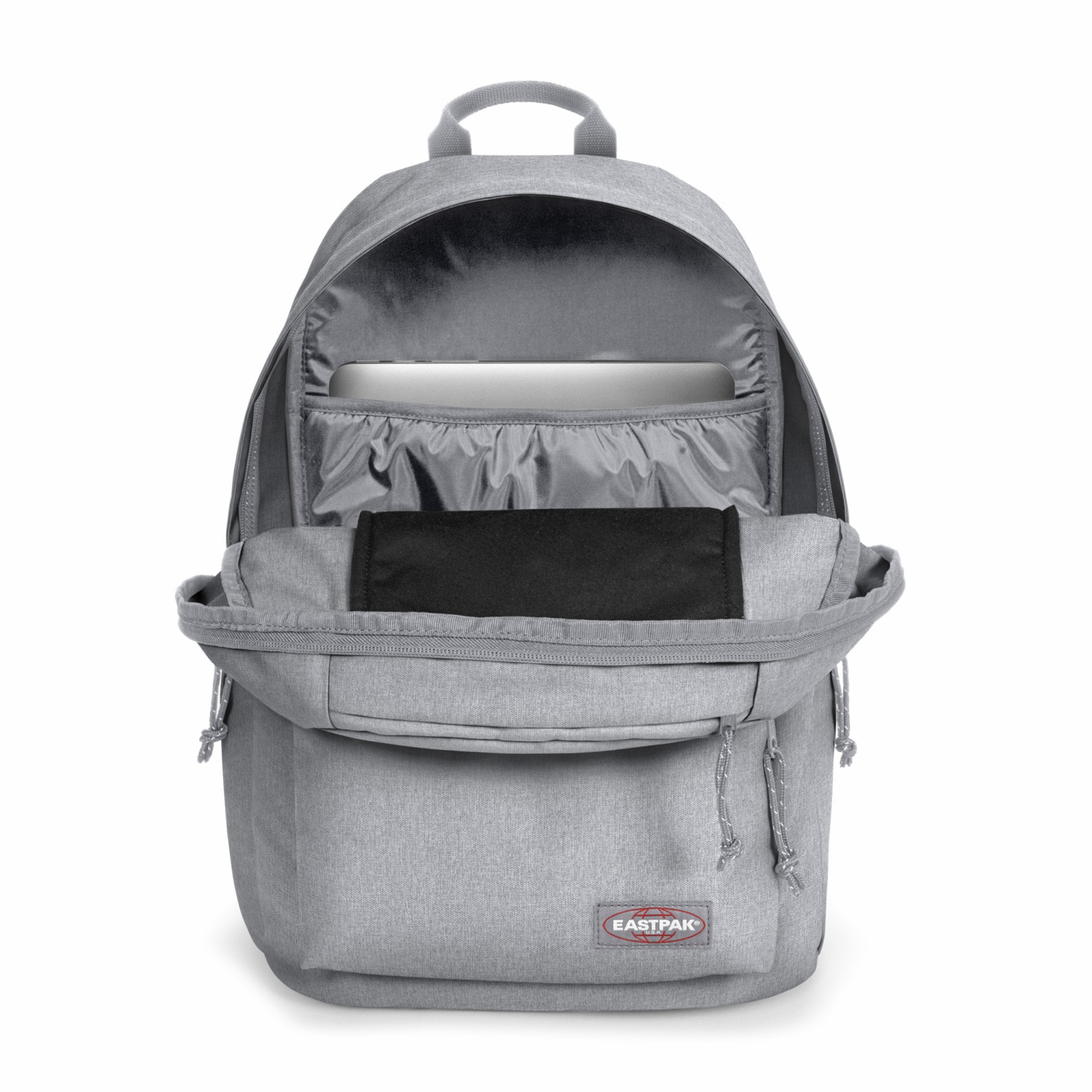 Eastpak Padded Double Backpack - Durable School & Travel Backpack with Laptop Compartment, Sunday Grey - Perfect for College, Work & Outdoor Adventures