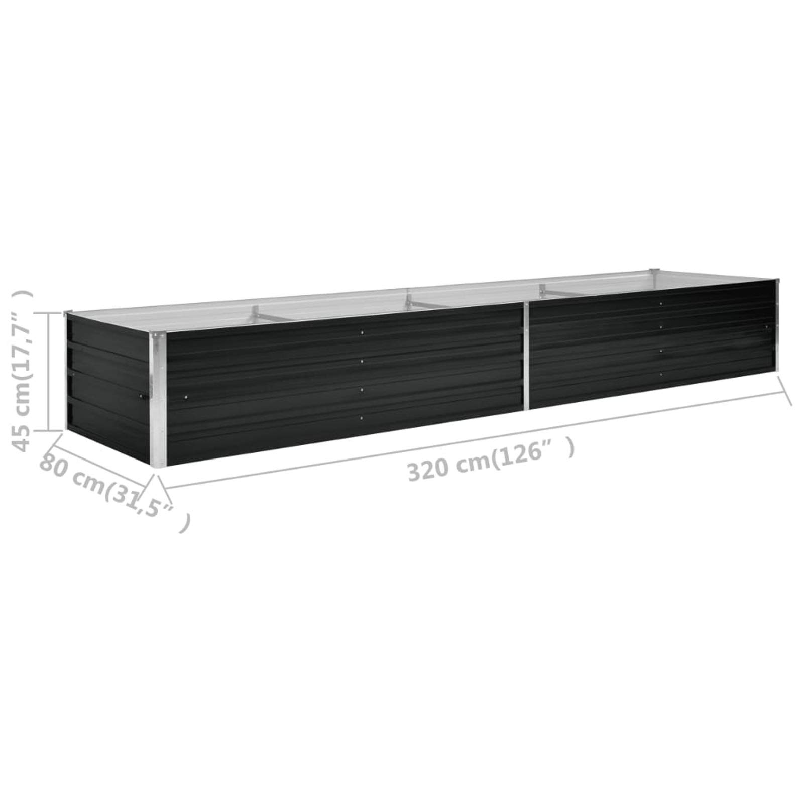 Galvanized Steel Raised Garden Bed Planter 126