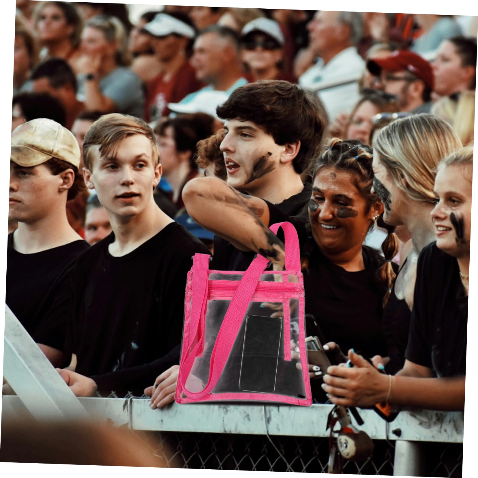 BESPORTBLE Clear PVC Crossbody Bag for Concerts & Events