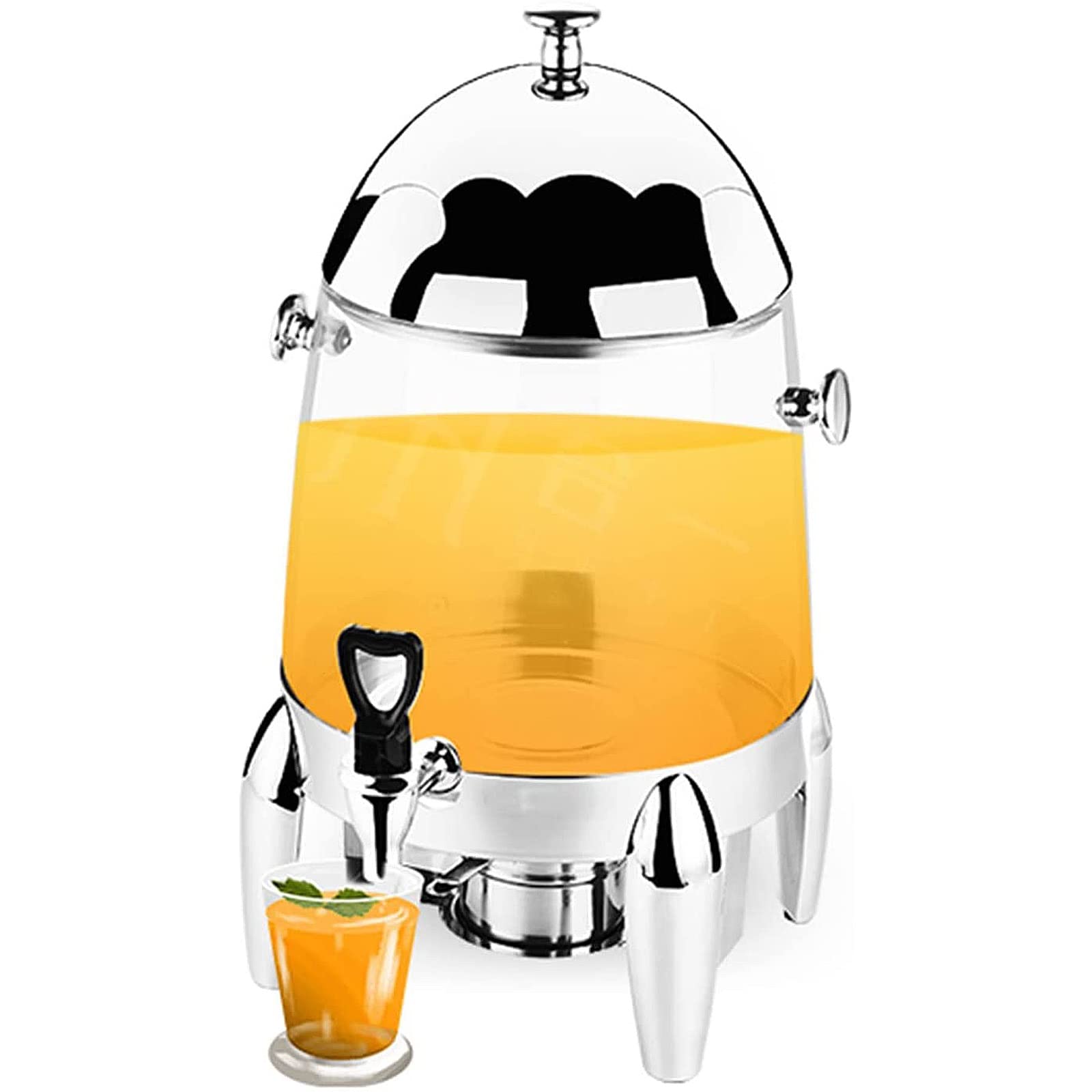 Stainless Steel Hot & Cold Beverage Dispenser - Heavy Duty Coffee Urn for Buffet, Wedding, Party, Banquet & Catering Events | Commercial & Home Use (Color: A)