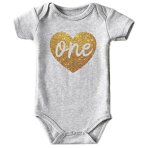 One 1st Birthday Gray