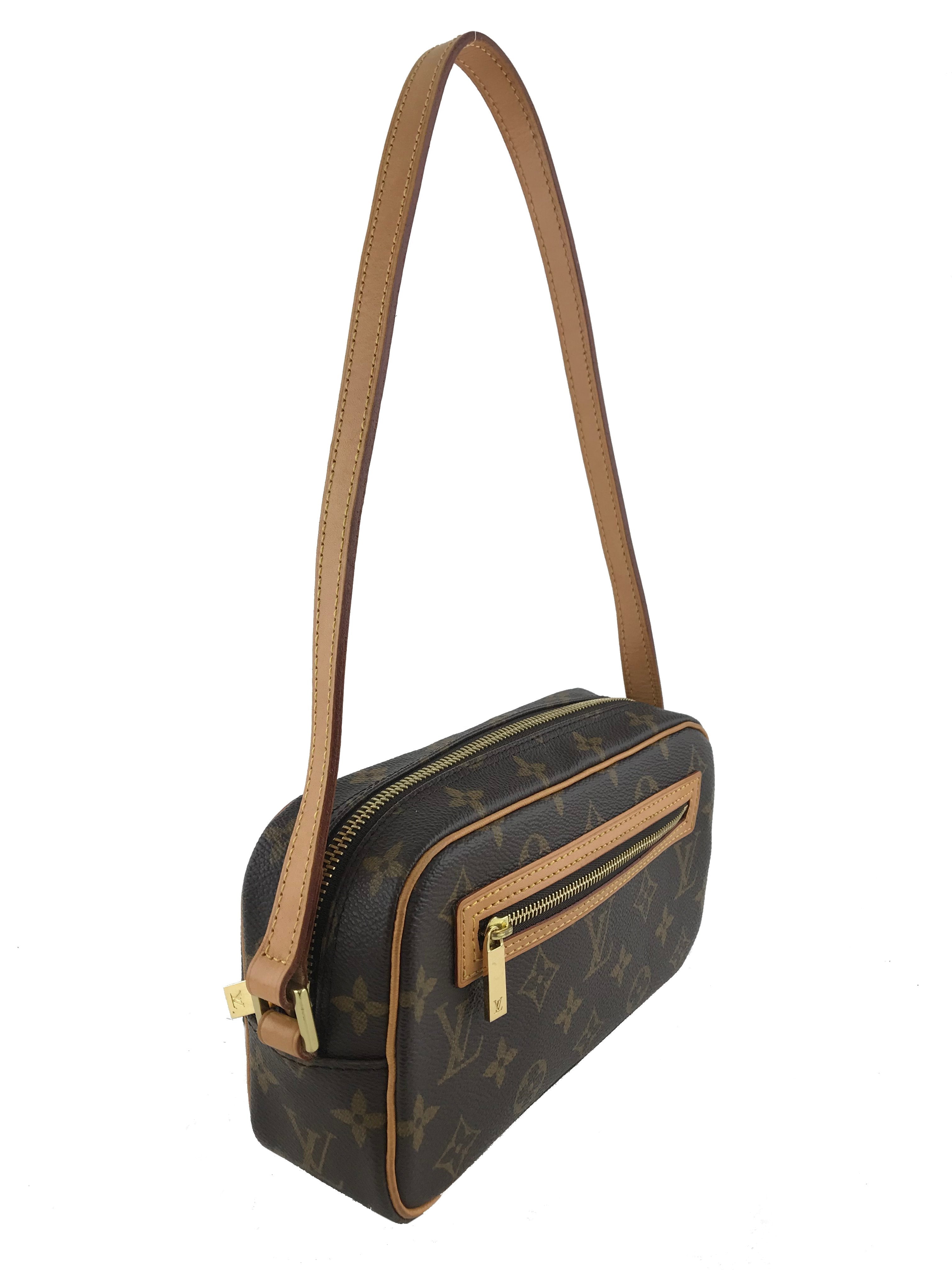 Authentic Louis Vuitton Pochette Cite Monogram Canvas Crossbody Bag - Luxury Designer Handbag for Women, Perfect for Date Night & Evening Events