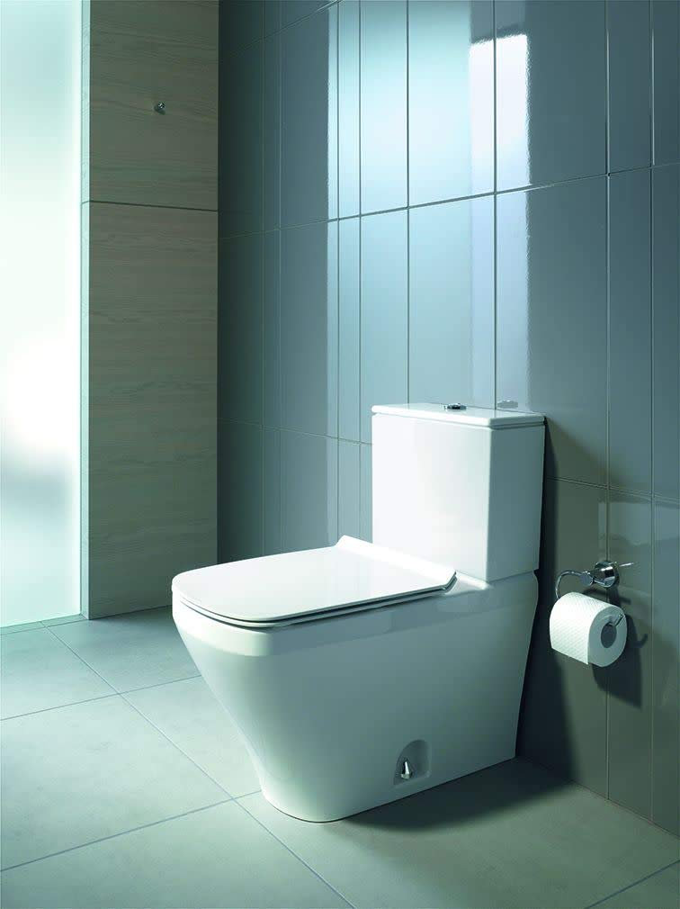 Duravit Durastyle One-Piece Elongated Toilet Bowl with White Siphon Jet - Model 2160510000 | Modern Water-Efficient Bathroom Fixture for Home & Commercial Use