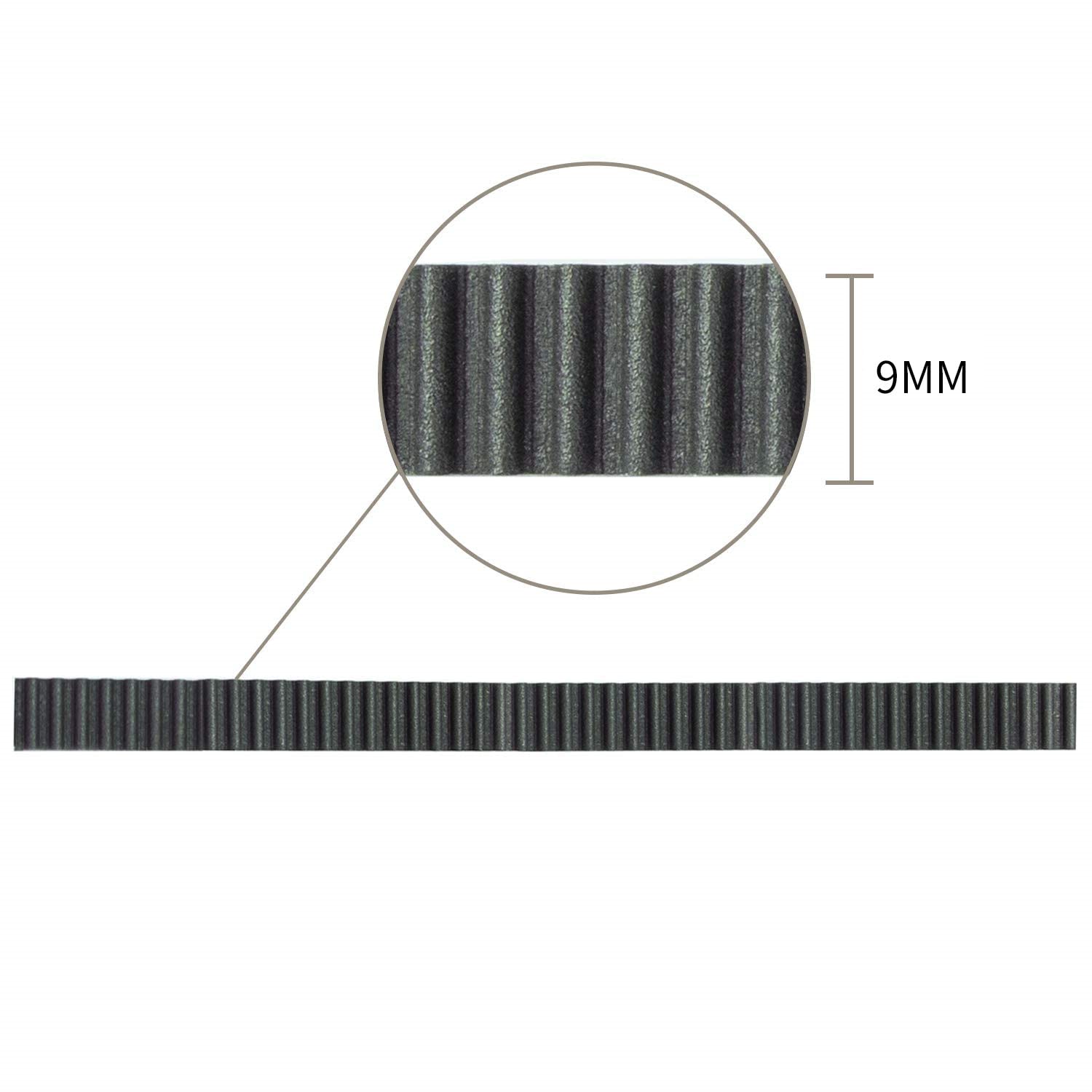 Premium 2GT 9mm Width 3D Printer Timing Belt - 10M GT2 Rubber Synchronous Belt with Toothed Pulley for High-Precision Printing | Perfect for Creality Ender 3, CR-10, Prusa i3 & DIY 3D Printer Repairs & Upgrades