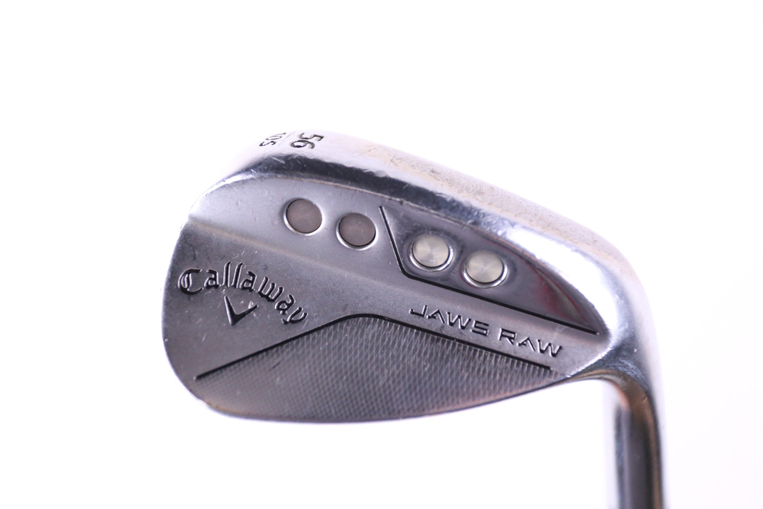 Used Callaway JAWS Raw Chrome Sand Wedge 56° Stiff Flex Right Handed Golf Club - Perfect for Bunker Shots & Short Game Precision