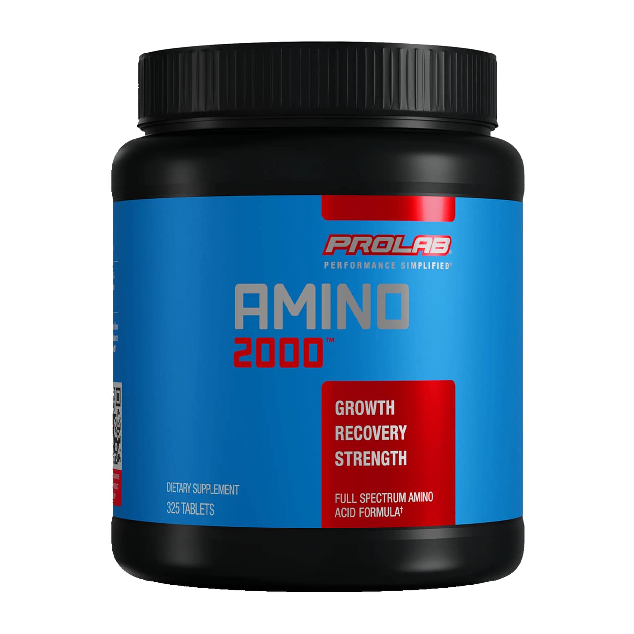Prolab Nutrition Amino 2000 - Essential Amino Acids (EAAs) Supplement for Muscle Recovery & Lean Muscle Growth - 325 Tablets - Post-Workout & Fitness Support